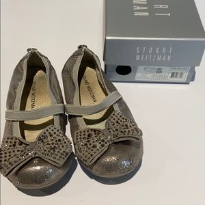 Girls Stuart Weizmann Shoes Fannie Jewel Strap